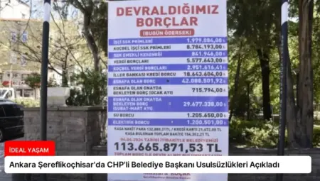 Ankara Şereflikoçhisar’da CHP’li Belediye Başkanı Usulsüzlükleri Açıkladı