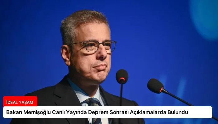 Bakan Memişoğlu Canlı Yayında Deprem Sonrası Açıklamalarda Bulundu