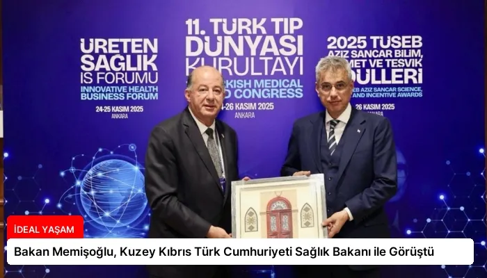 Bakan Memişoğlu, Kuzey Kıbrıs Türk Cumhuriyeti Sağlık Bakanı ile Görüştü