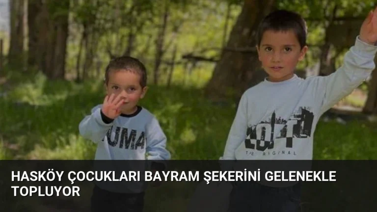 Hasköy Çocukları Bayram Şekerini Gelenekle Topluyor