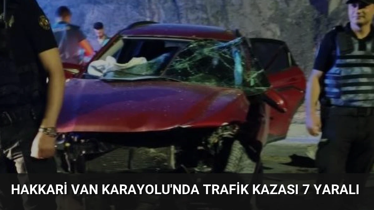 Hakkari Van Karayolu’nda Trafik Kazası 7 Yaralı