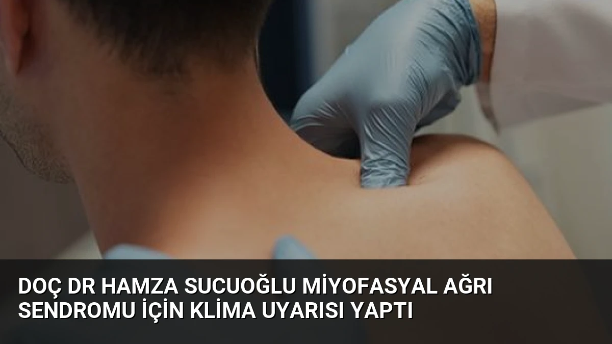 Doç Dr Hamza Sucuoğlu Miyofasyal Ağrı Sendromu İçin Klima Uyarısı Yaptı