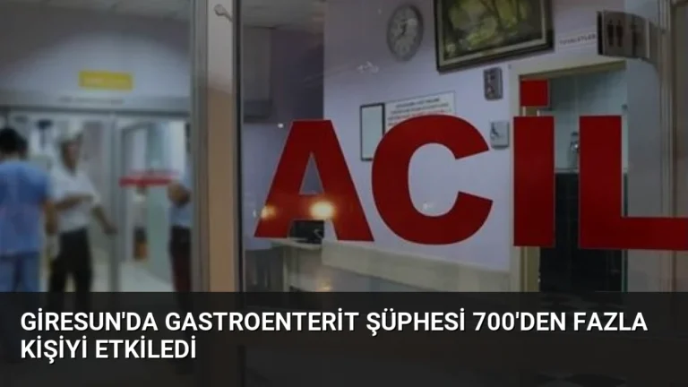 Giresun’da Gastroenterit Şüphesi 700’den Fazla Kişiyi Etkiledi