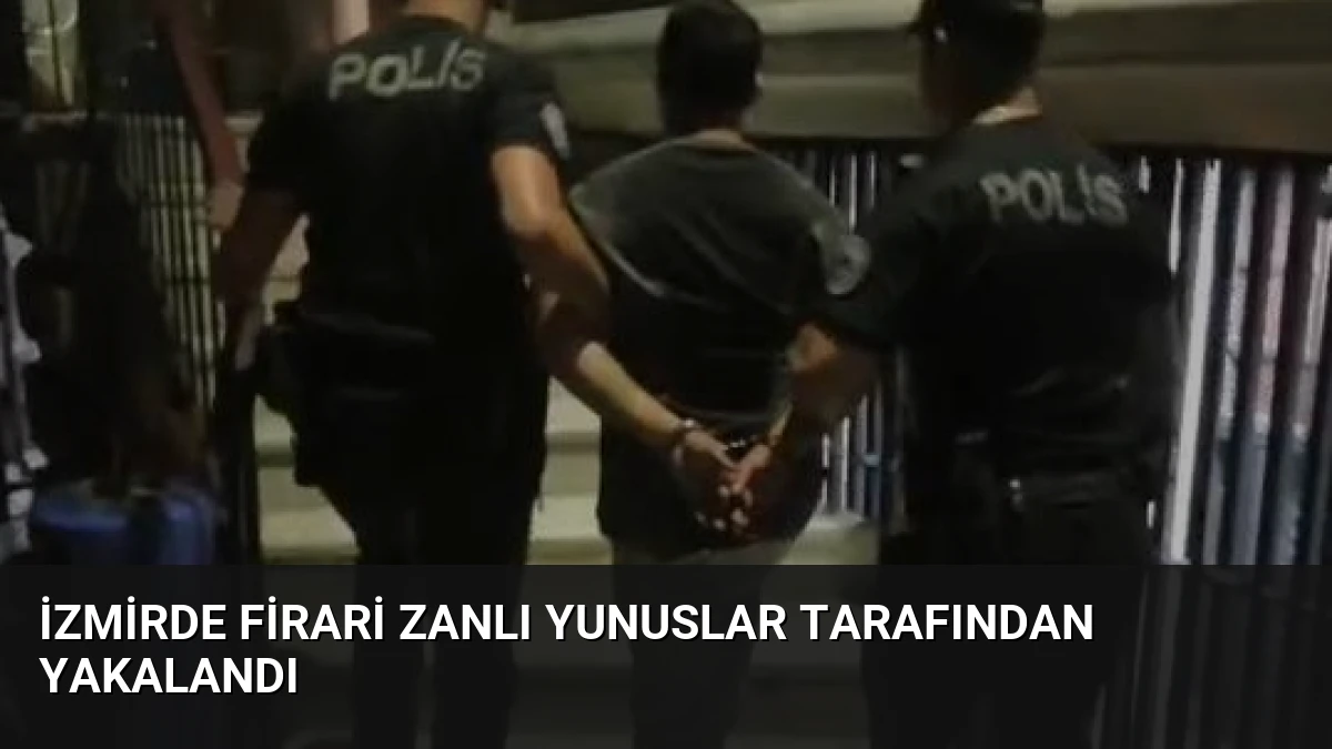 İzmirde Firari Zanlı Yunuslar Tarafından Yakalandı