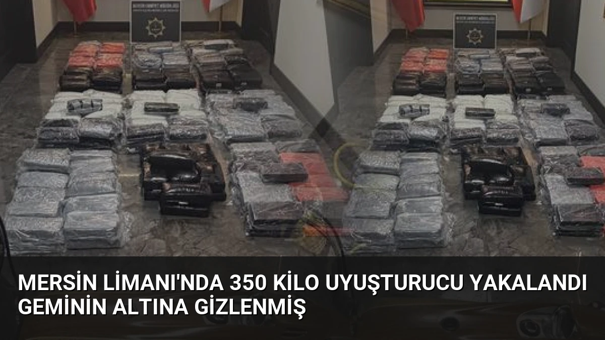 Mersin Limanı’nda 350 Kilo Uyuşturucu Yakalandı Geminin Altına Gizlenmiş