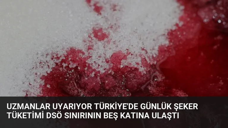 Uzmanlar Uyarıyor Türkiye’de Günlük Şeker Tüketimi DSÖ Sınırının Beş Katına Ulaştı