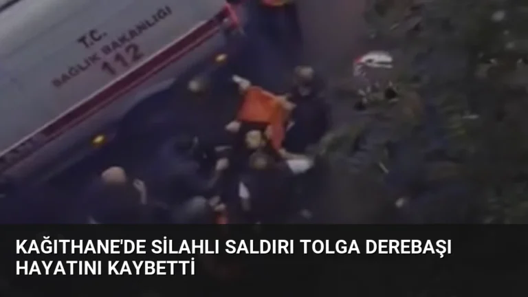 Kağıthane’de Silahlı Saldırı Tolga Derebaşı Hayatını Kaybetti