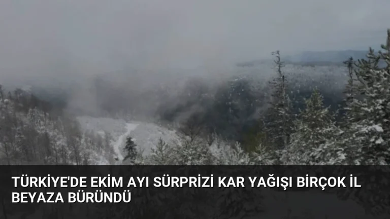 Türkiye’de Ekim Ayı Sürprizi Kar Yağışı Birçok İl Beyaza Büründü