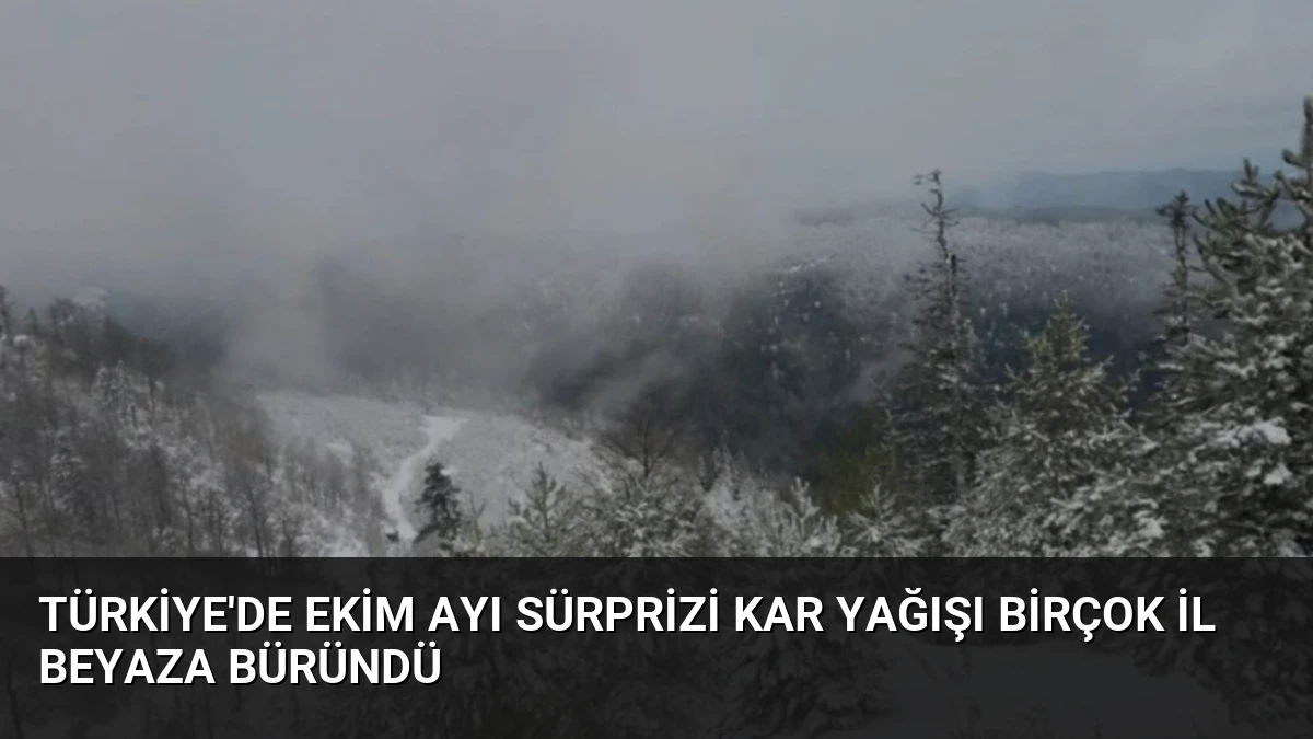 Türkiye’de Ekim Ayı Sürprizi Kar Yağışı Birçok İl Beyaza Büründü